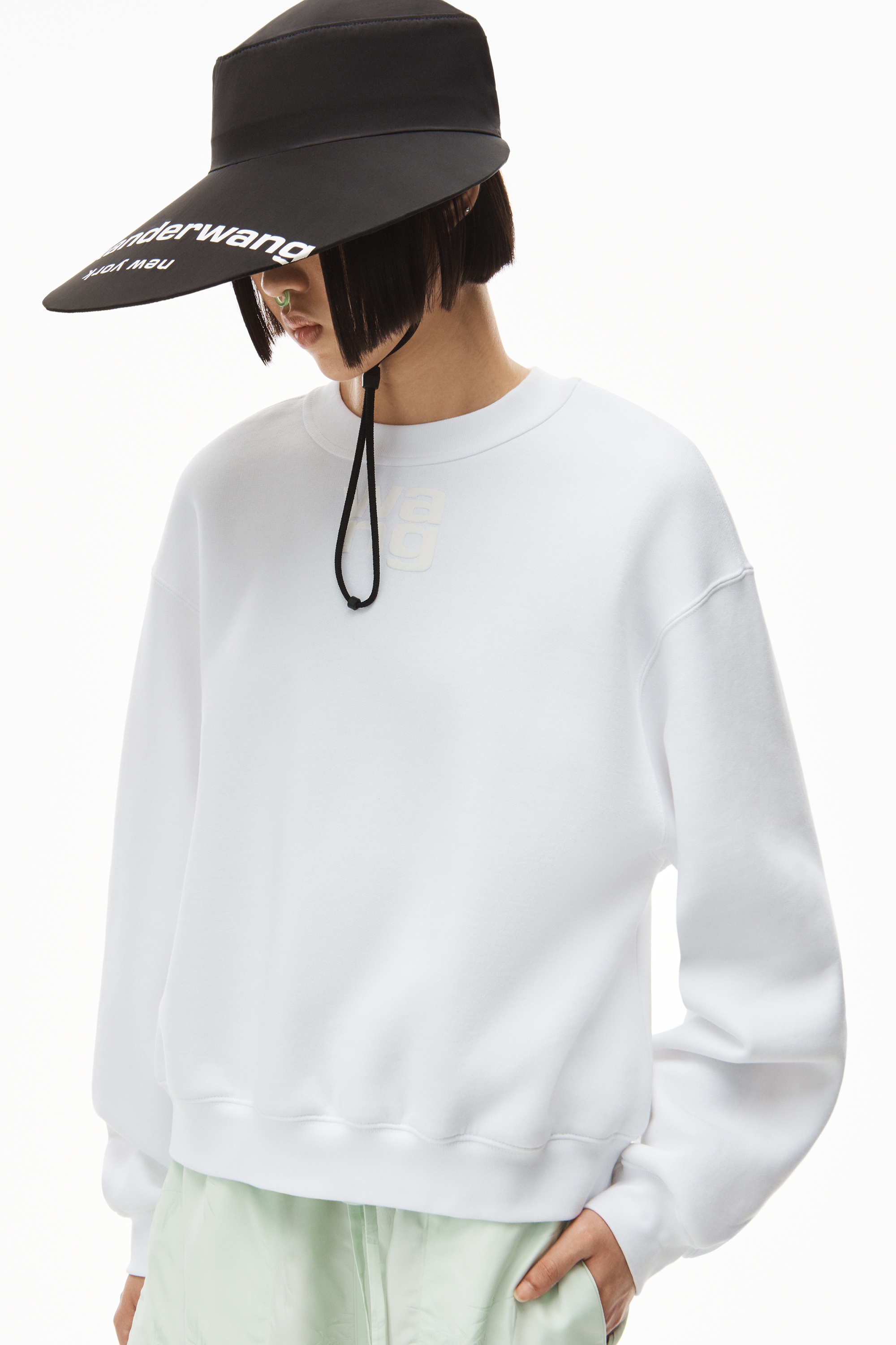 puff logo sweatshirt in structured terry - 3