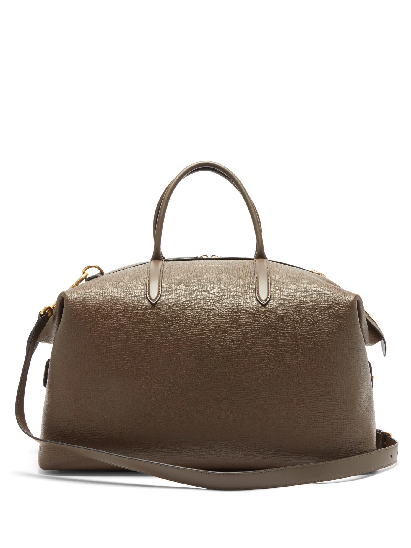 Ludlow grained-leather holdall - 1