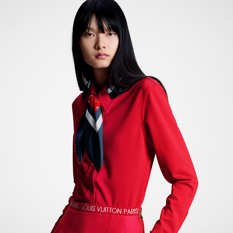 Tricolor Monogram Scarf Shirt 5