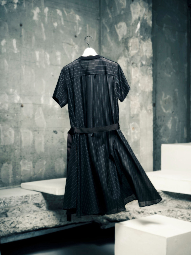 Spun Organza x Cotton Jersey Dress 5