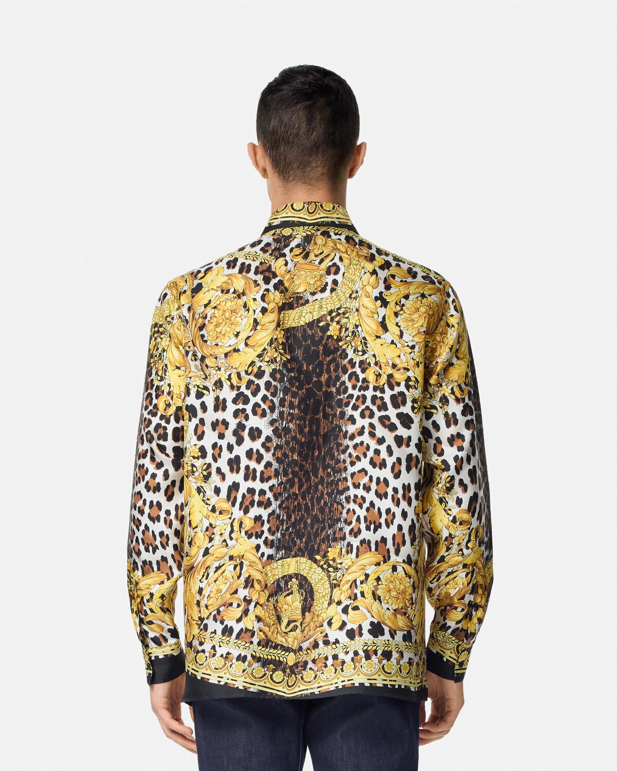 Wild Barocco Illusion Silk Shirt - 5