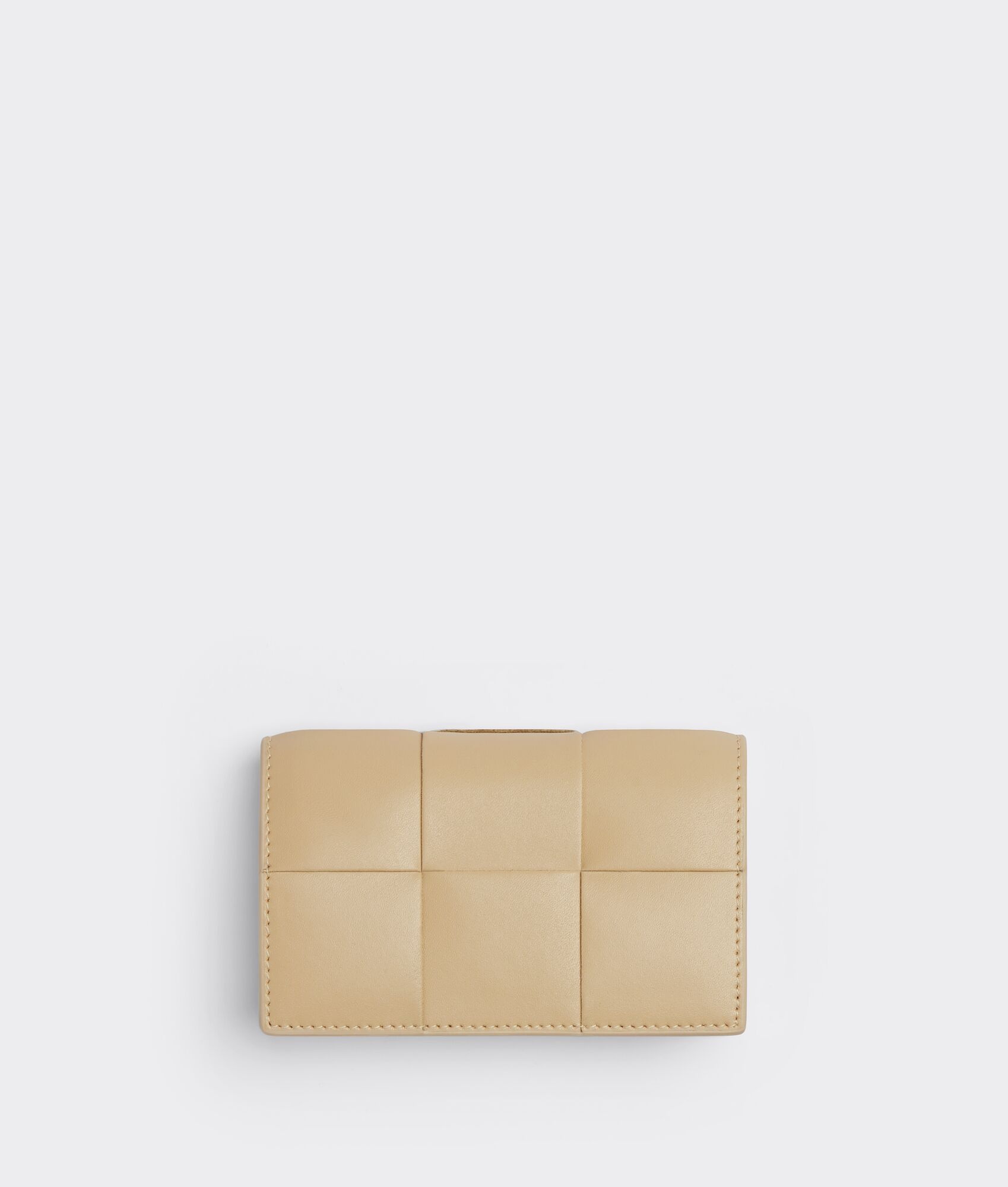 ☆BOTTEGA VENETA☆ Corner Bicolor Business Card Card Case Sa Auth BOTTEGA VENETA Cassette Black Leather Business Card