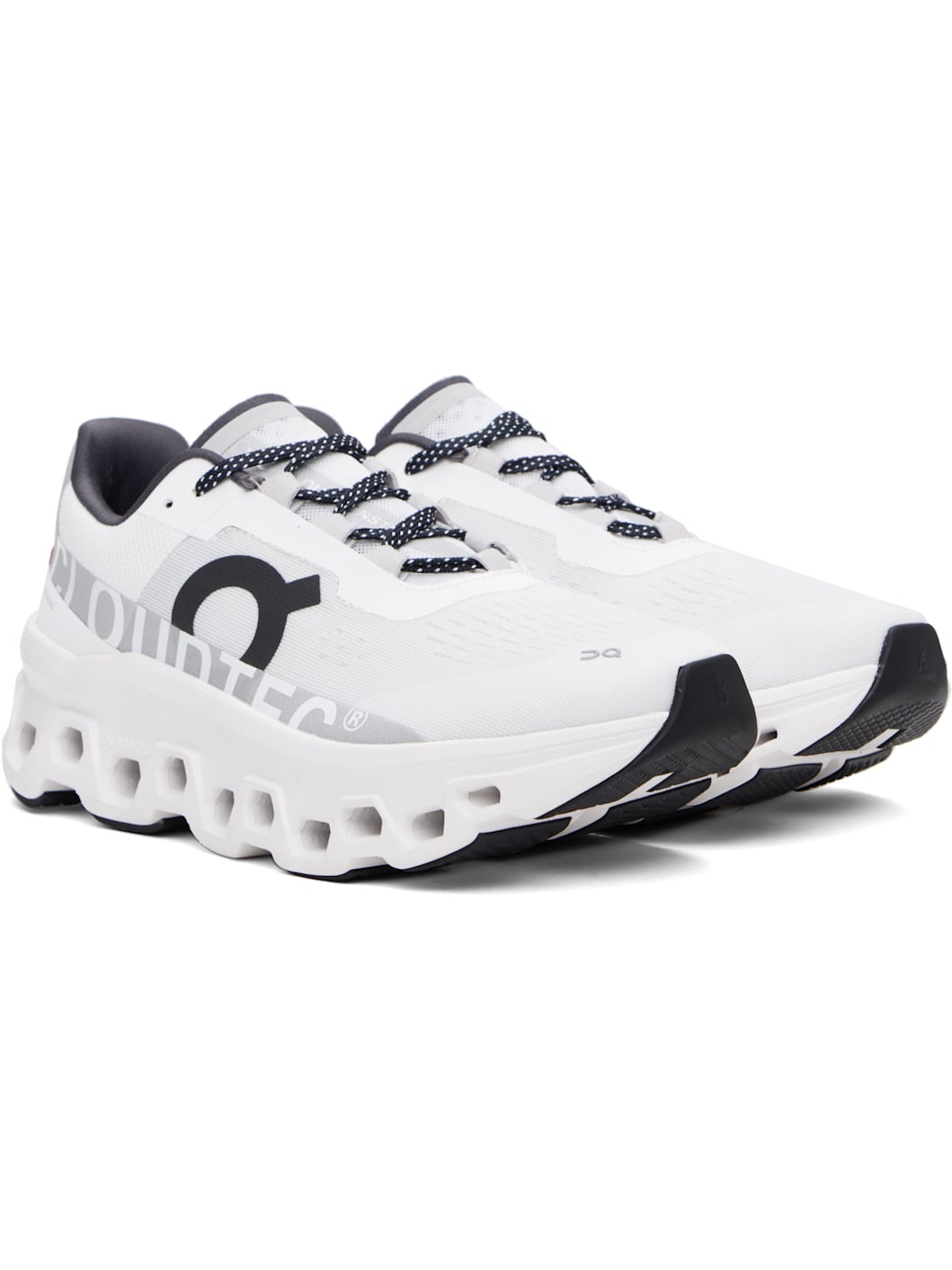 White & Gray Cloudmonster Sneakers - 4