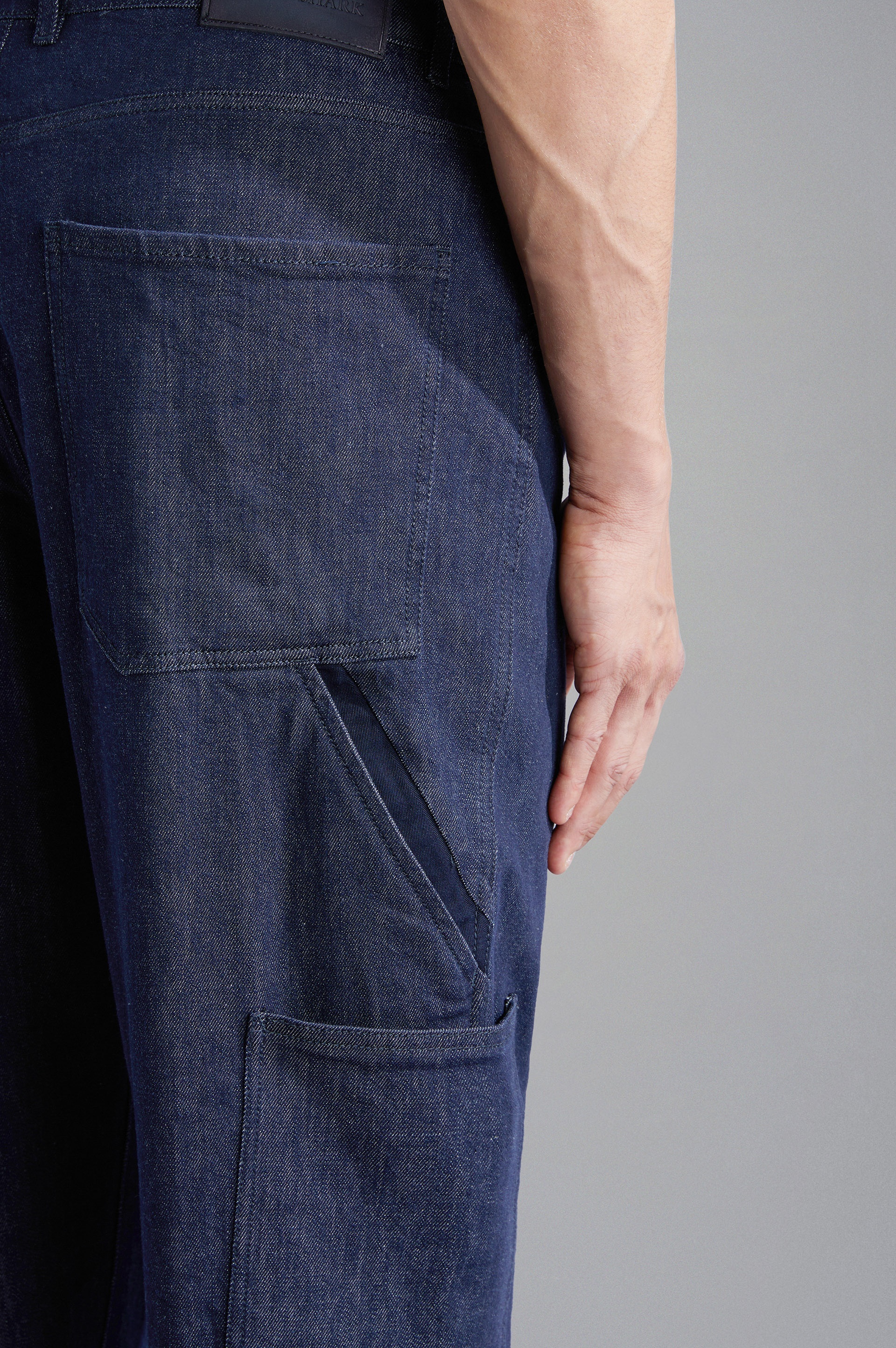 STRETCH COTTON CARPENTER JEANS - 4