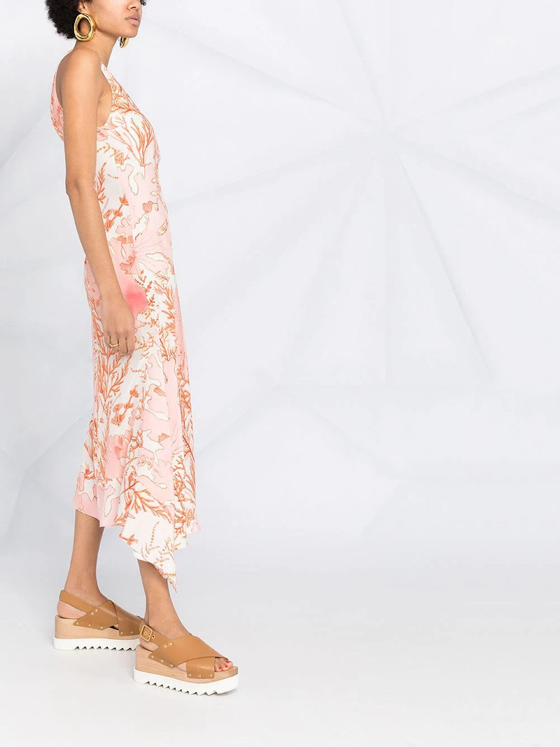 tropical print sleeveless dress 4