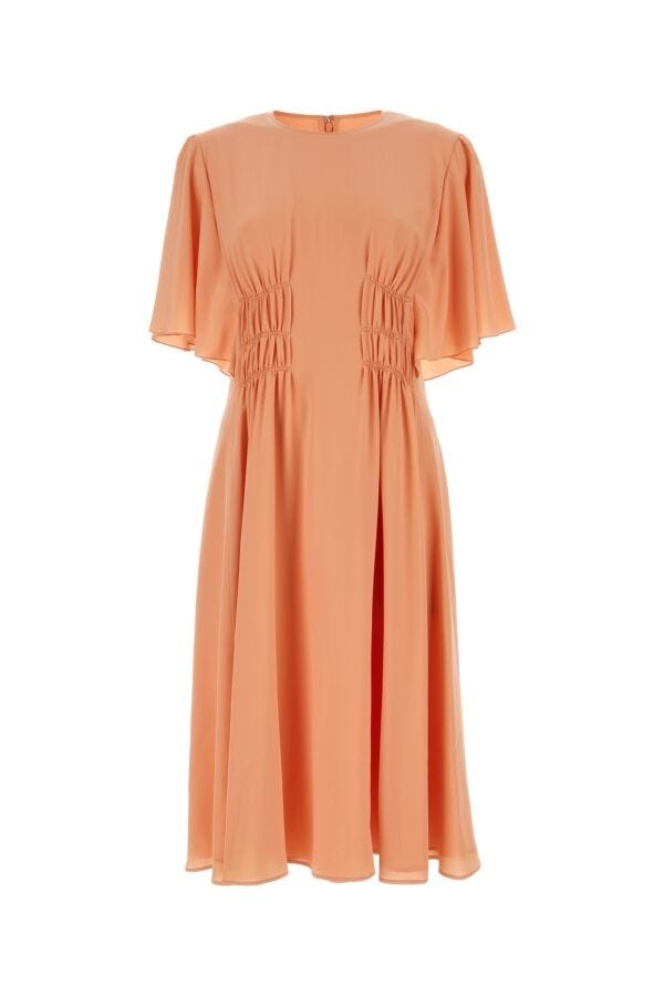 Chloe Woman Peach Crepe Dress - 1