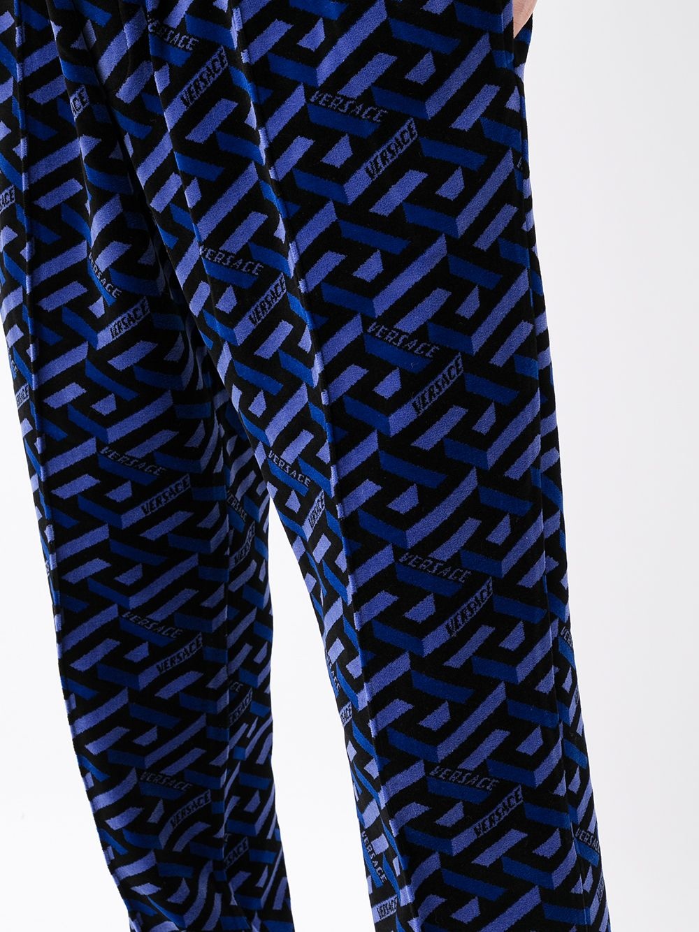 La Greca-print chenille track pants - 5