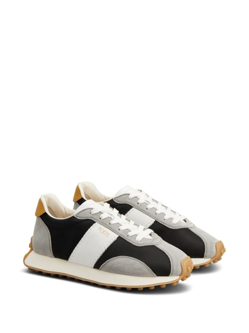 suede-trimmed sneakers - 2