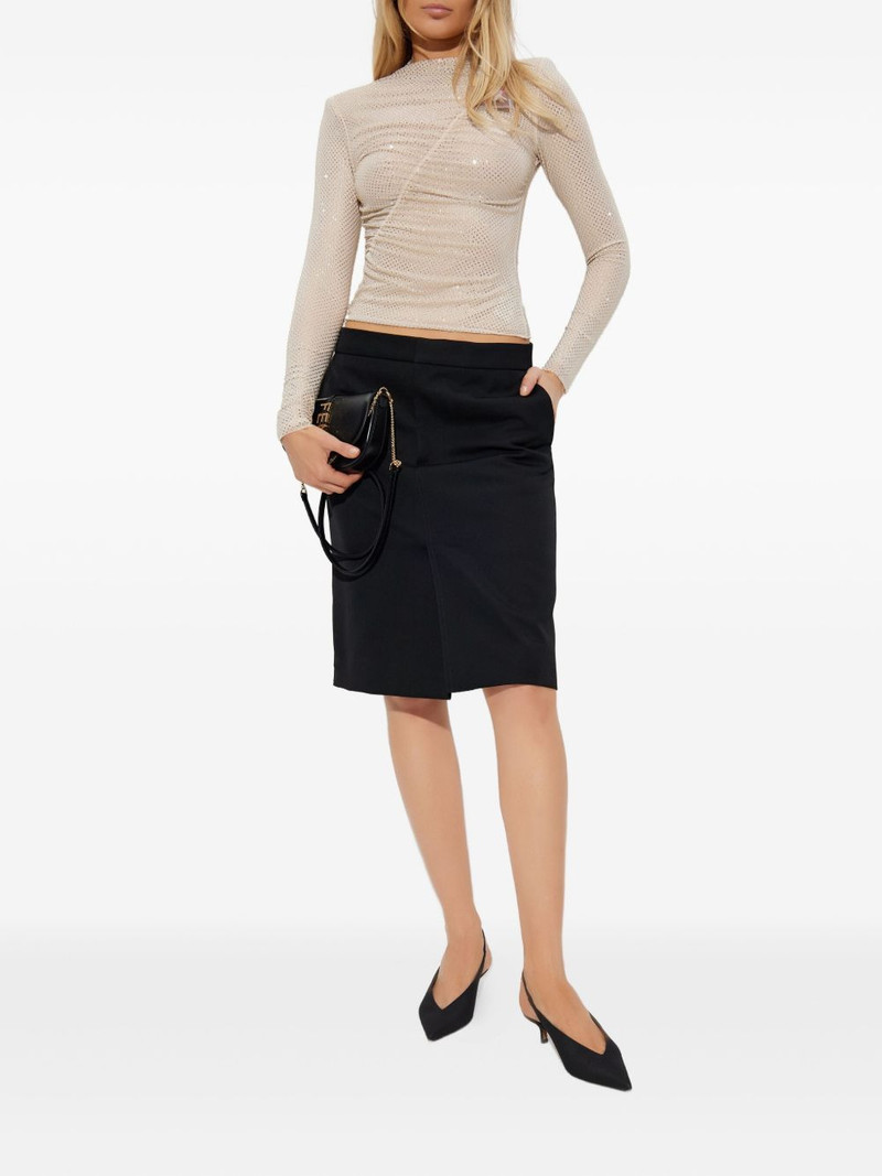 self-portrait crystal-embellished top outlook