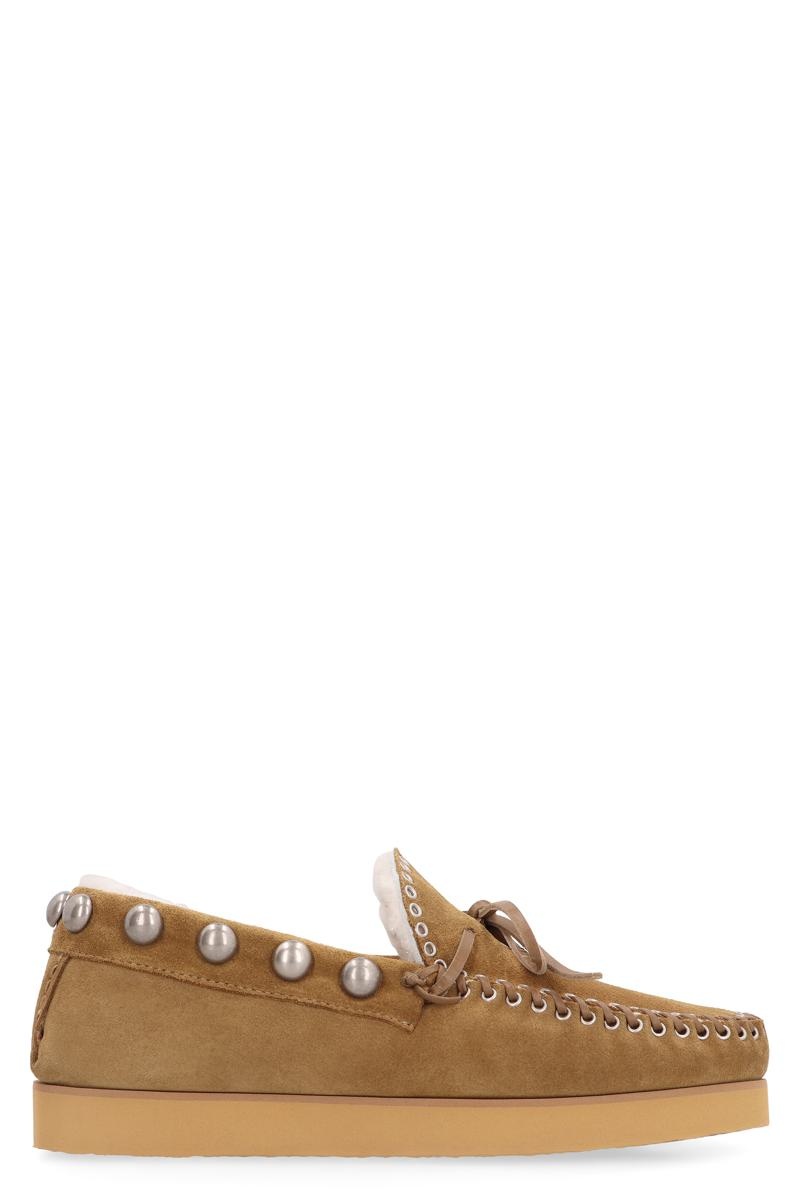 ISABEL MARANT FORLEY SUEDE LOAFERS - 1