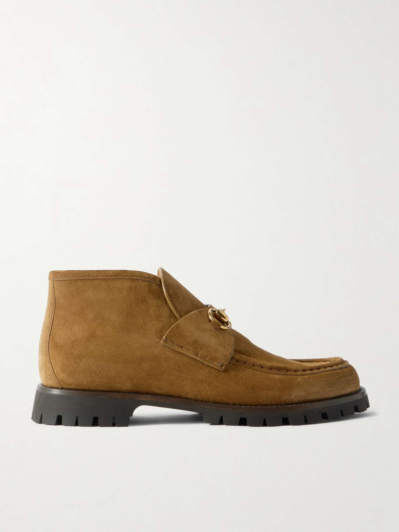 Sylke horsebit-detailed suede ankle boots 1