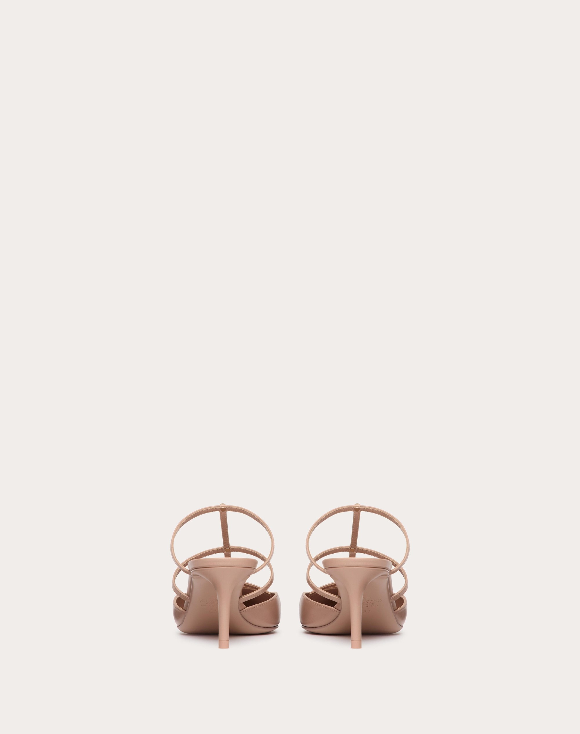 ROCKSTUD WISPY CALFSKIN MULE 60MM - 3