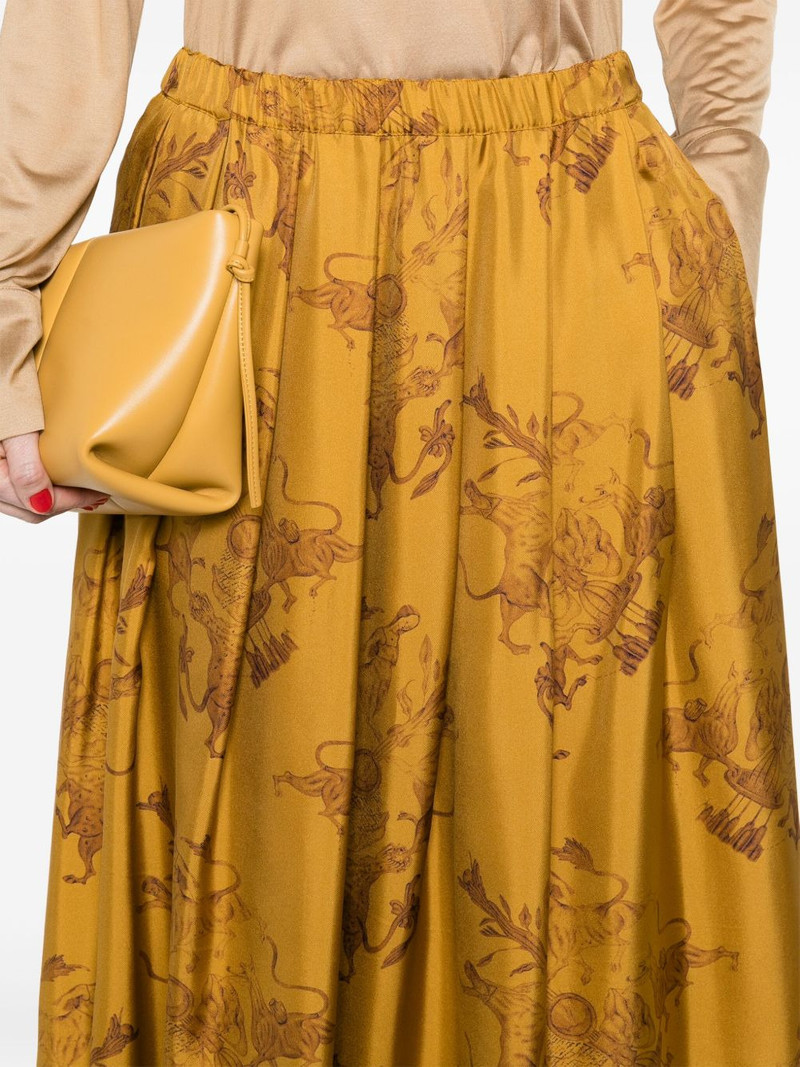 graphic-print midi skirt 5