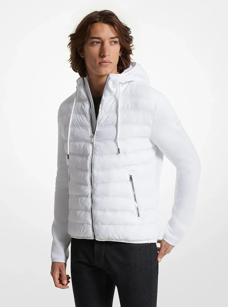 Galway Quilted Mixed-Media Jacket - 1