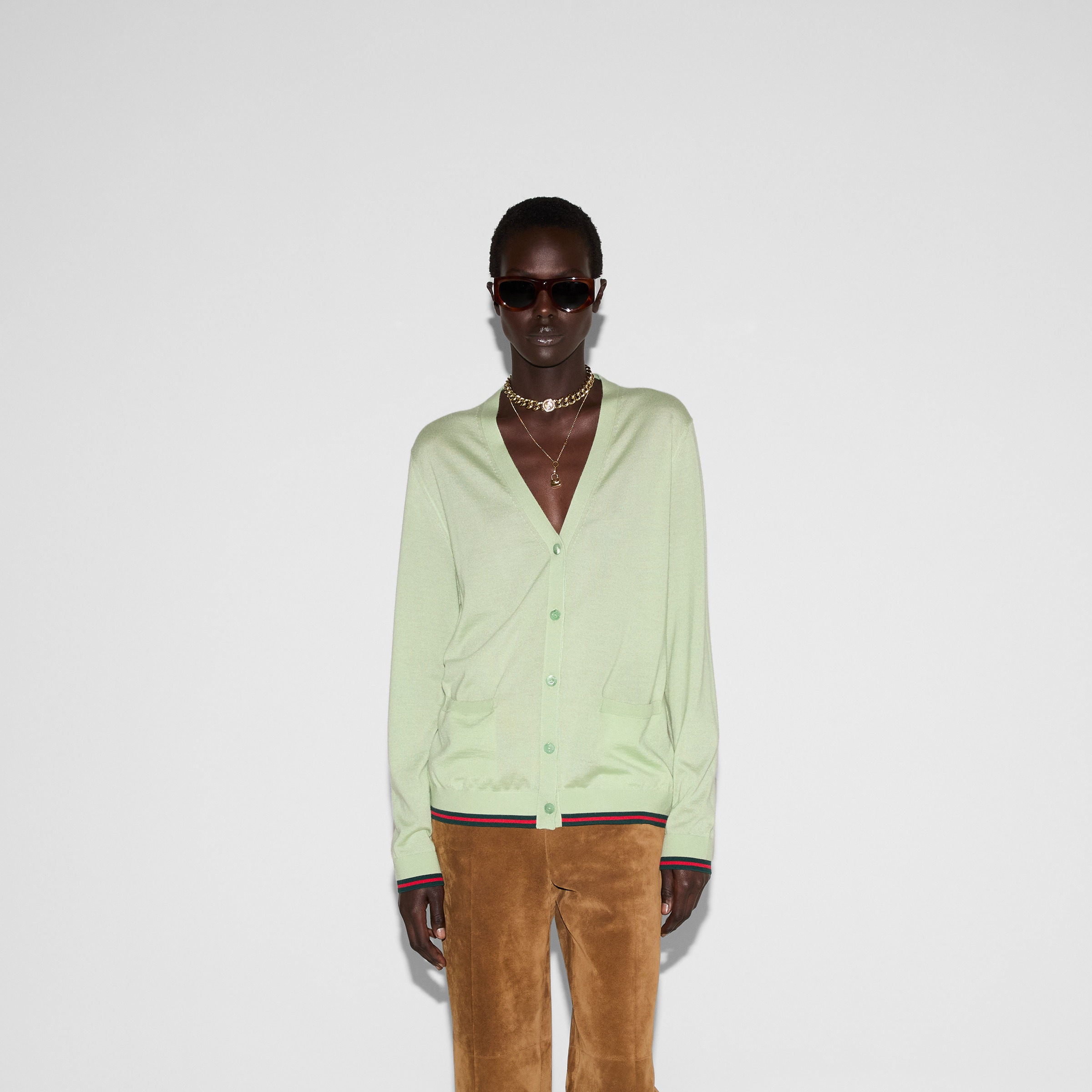 Extra fine cashmere silk cardigan - 3