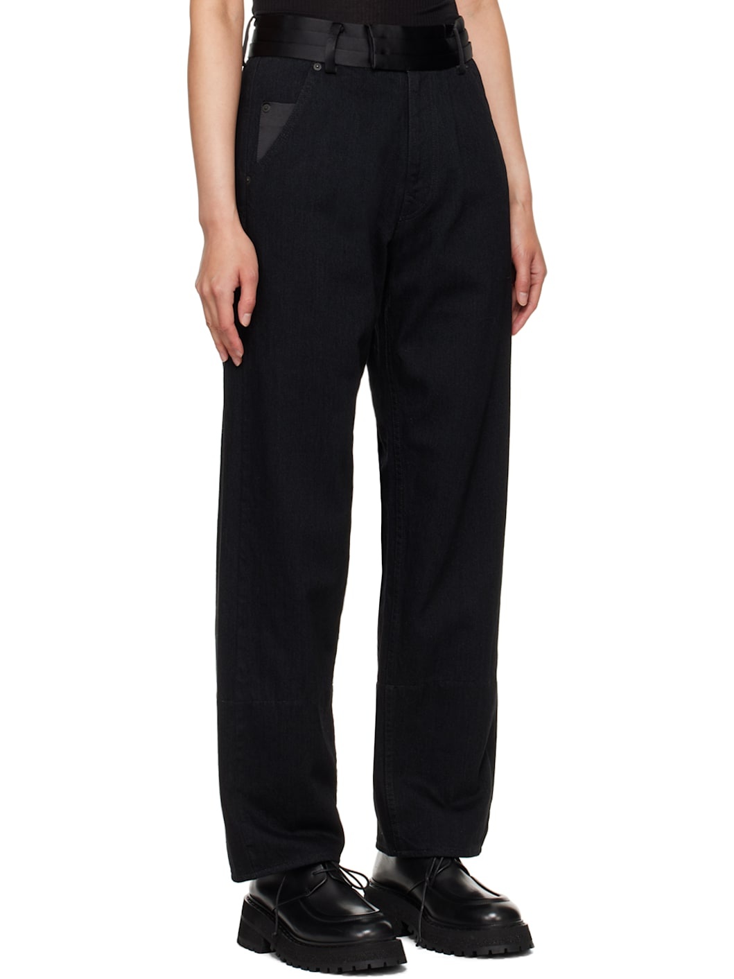 Black Painter Drill Jeans - 2