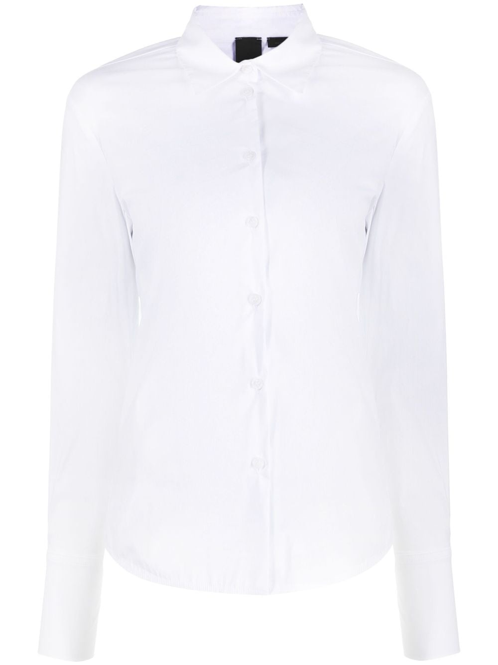 pointed-collar stretch-cotton shirt - 1