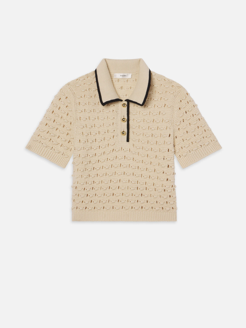 The Bauble Polo in Cream - 1