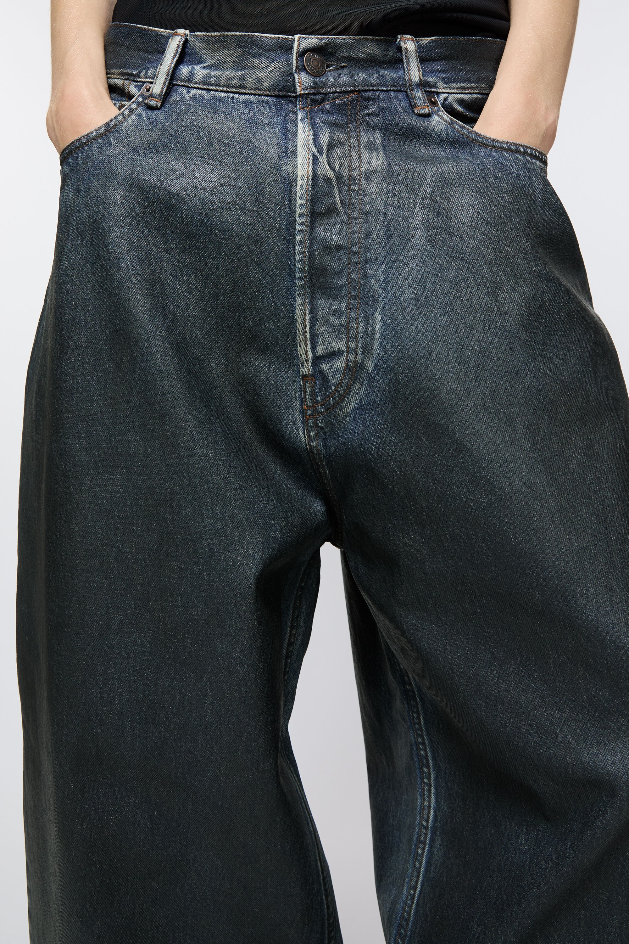 Super baggy fit jeans - 2023 - Black/mid blue - 6