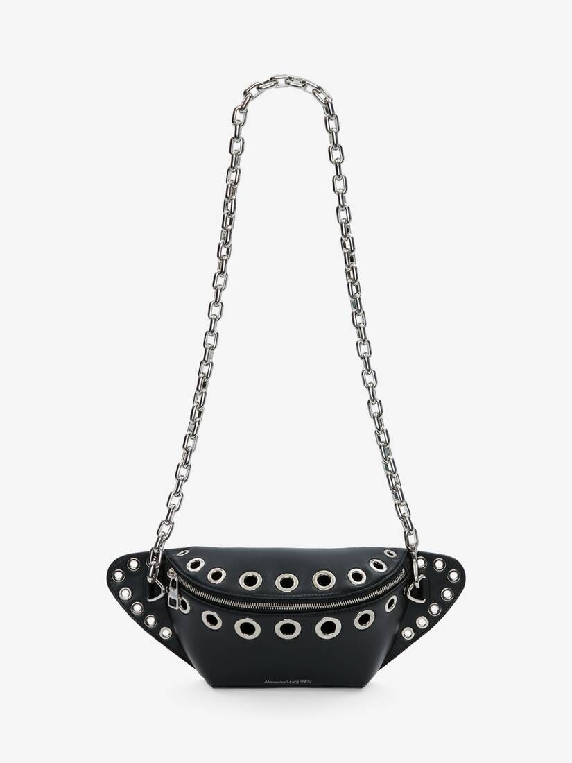 Men's Biker Bum Bag in Black - 5