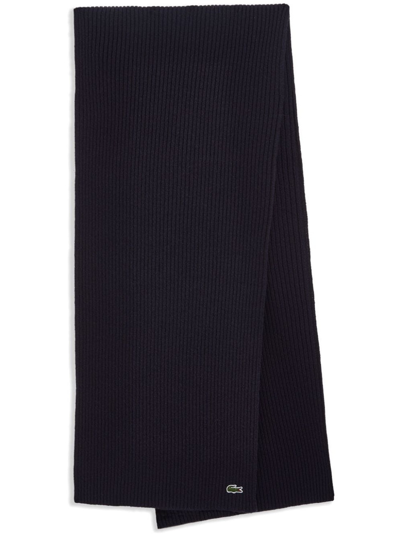 ribbed-knit wool scarf 1