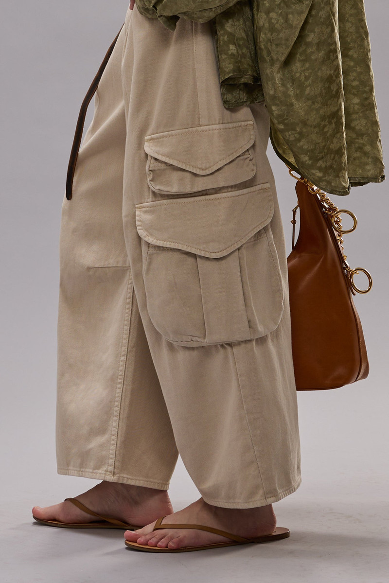 R13 CROPPED MULTI POCKET CARGO outlook