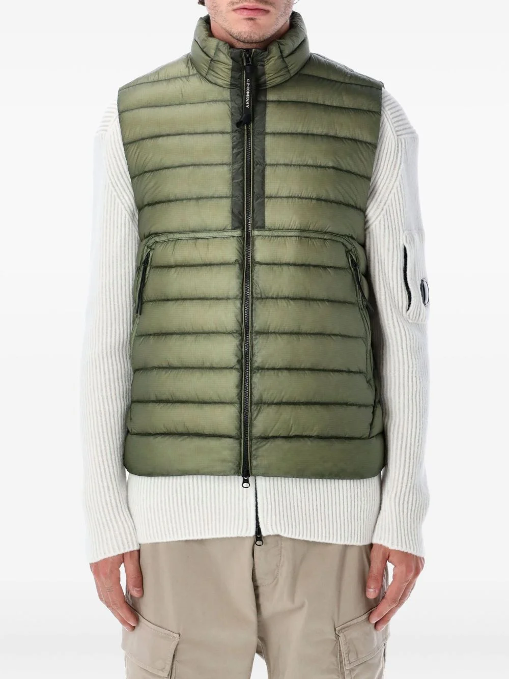 D.D. Shell zip quilted gilet - 1