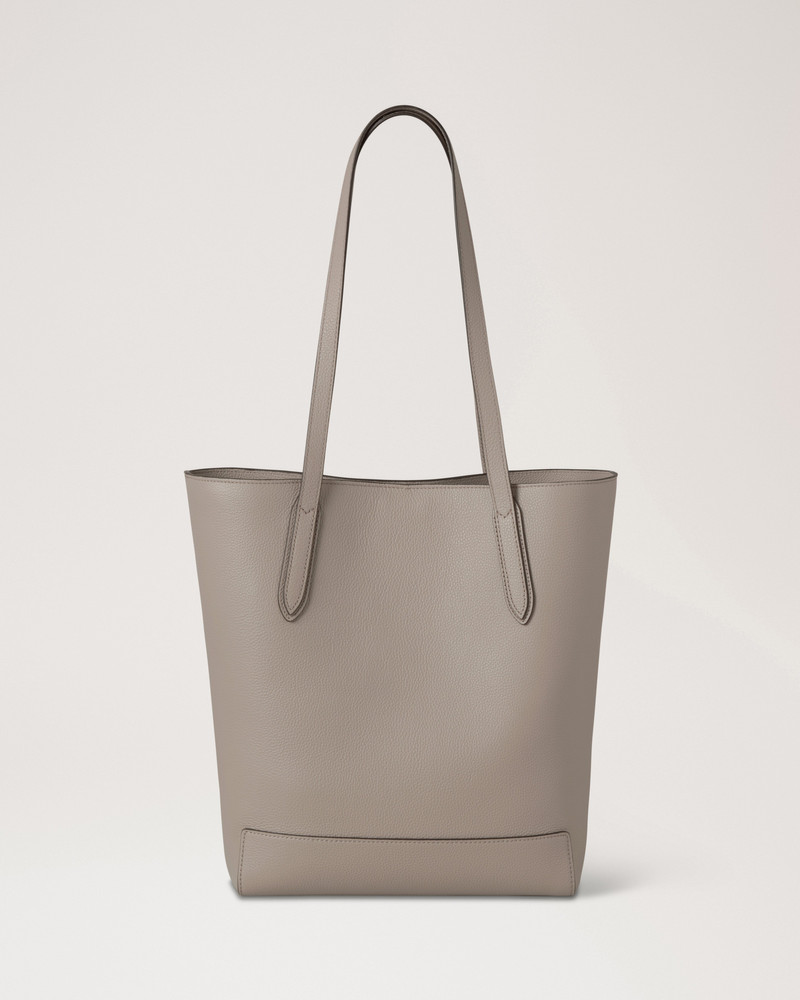North South Shopper Cashmere Taupe Small Classic Grain 3