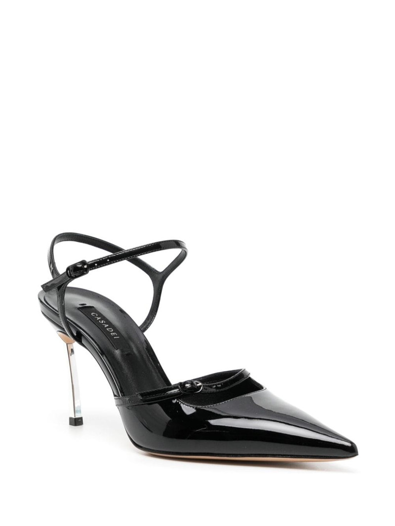 CASADEI 90mm patent leather pumps outlook