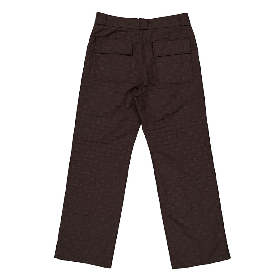 Ferragamo Straight Leg Monogram Pattern Trousers - 2