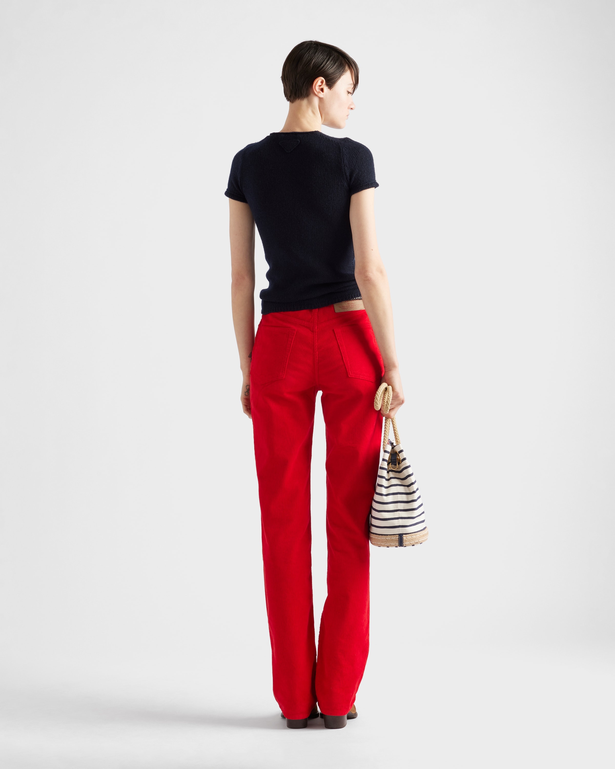 Short-sleeved cashmere sweater - 5