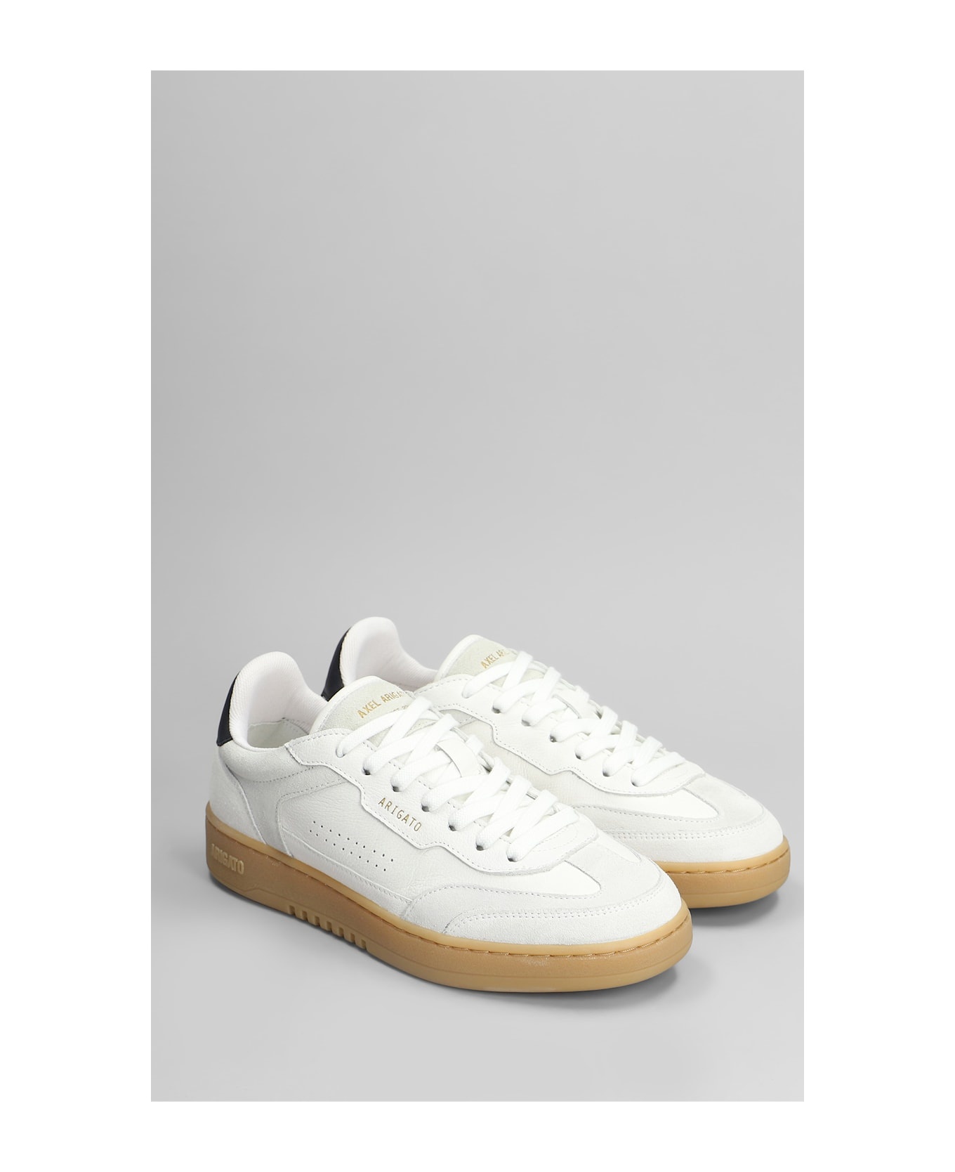 Dice T-toe Sneakers In White Leather - 2