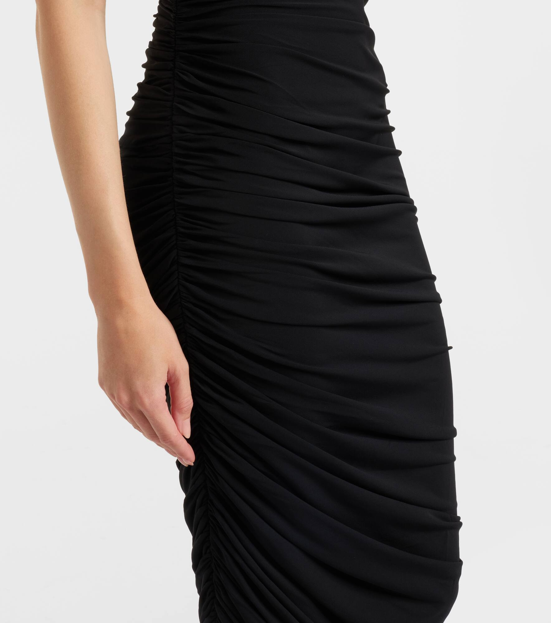 Piazza gathered jersey midi dress - 5