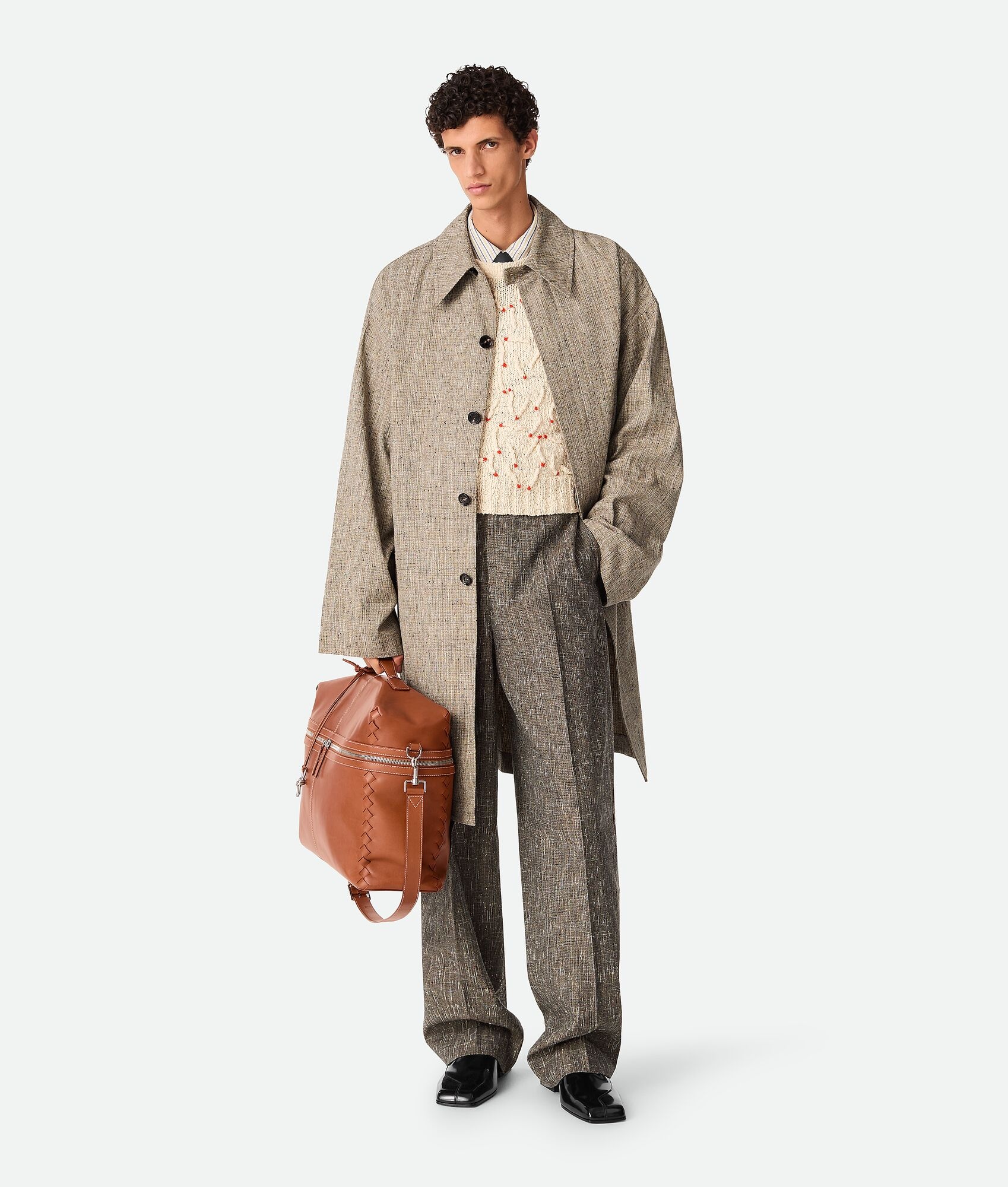 Fleck Viscose Coat - 4