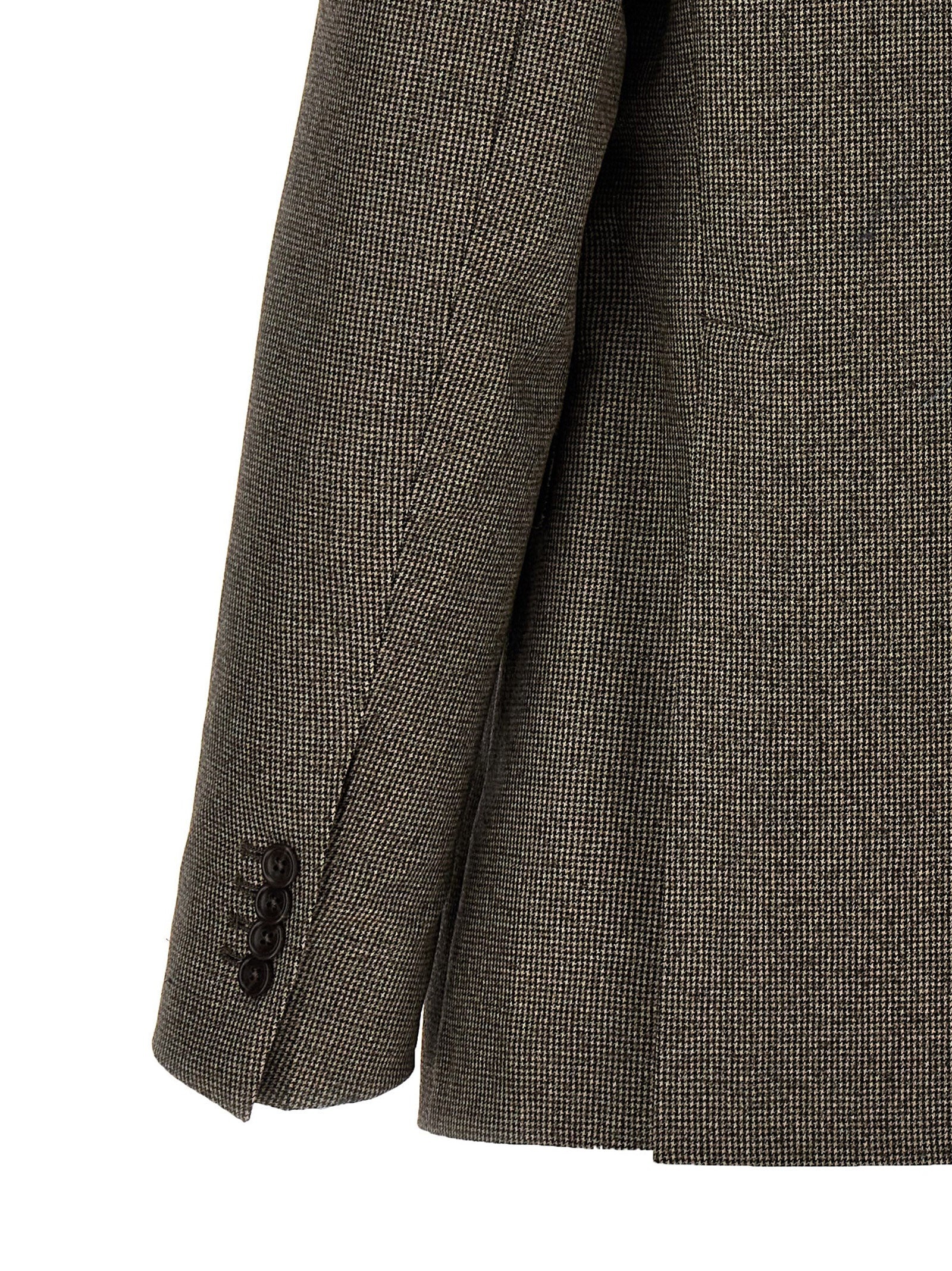 TAGLIATORE - Tagliatore Men Micro Houndstooth Single-Breasted Dress - 3