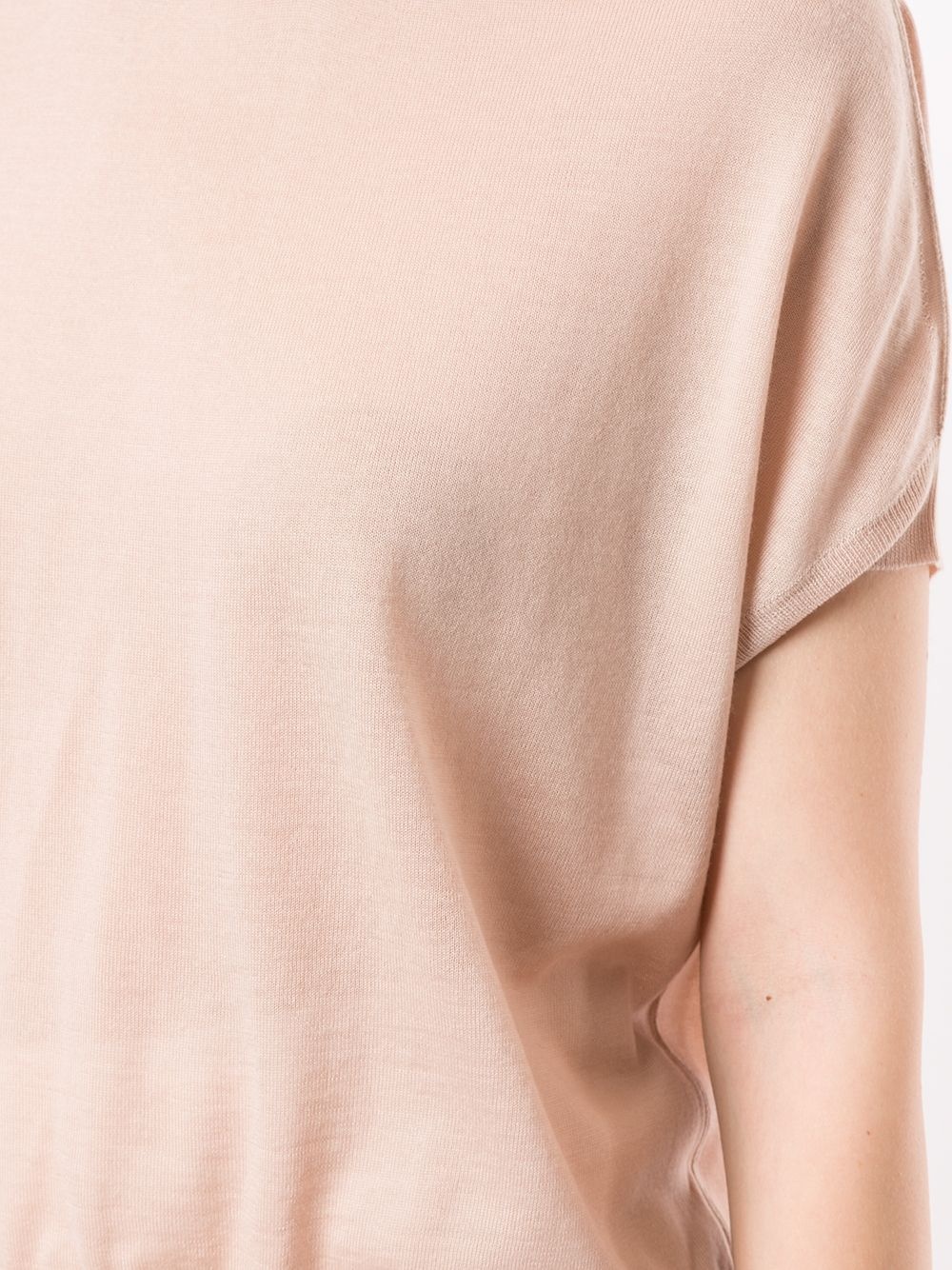 crew-neck cashmere top - 5