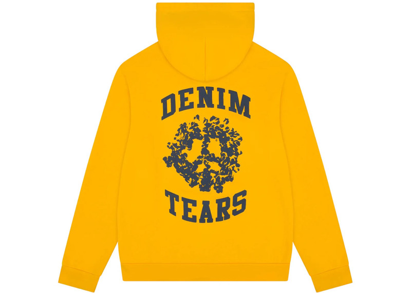 DENIM TEARS Denim Tears Denim University Zip Hoodie Yellow outlook