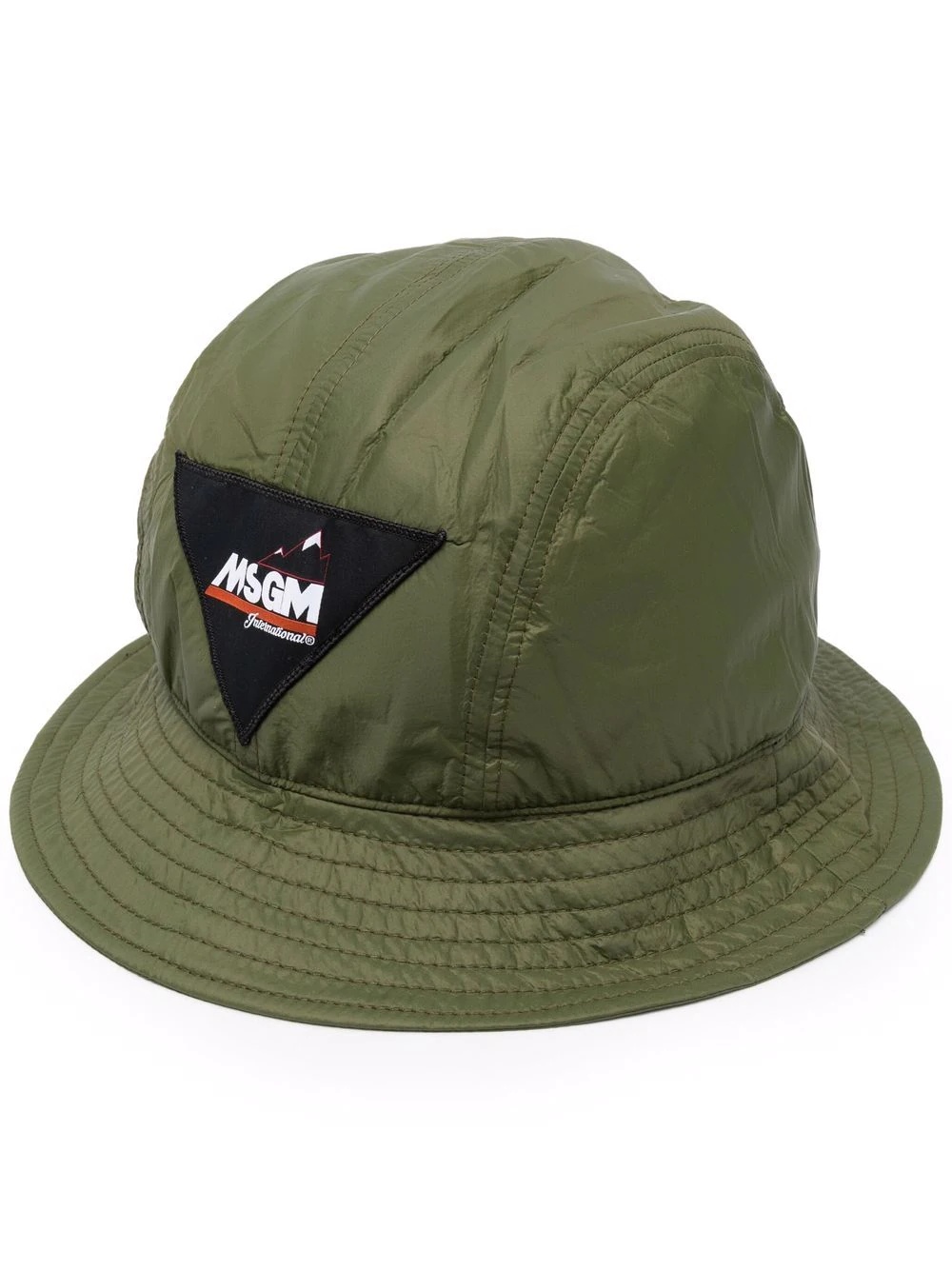 logo-patch bucket hat - 1