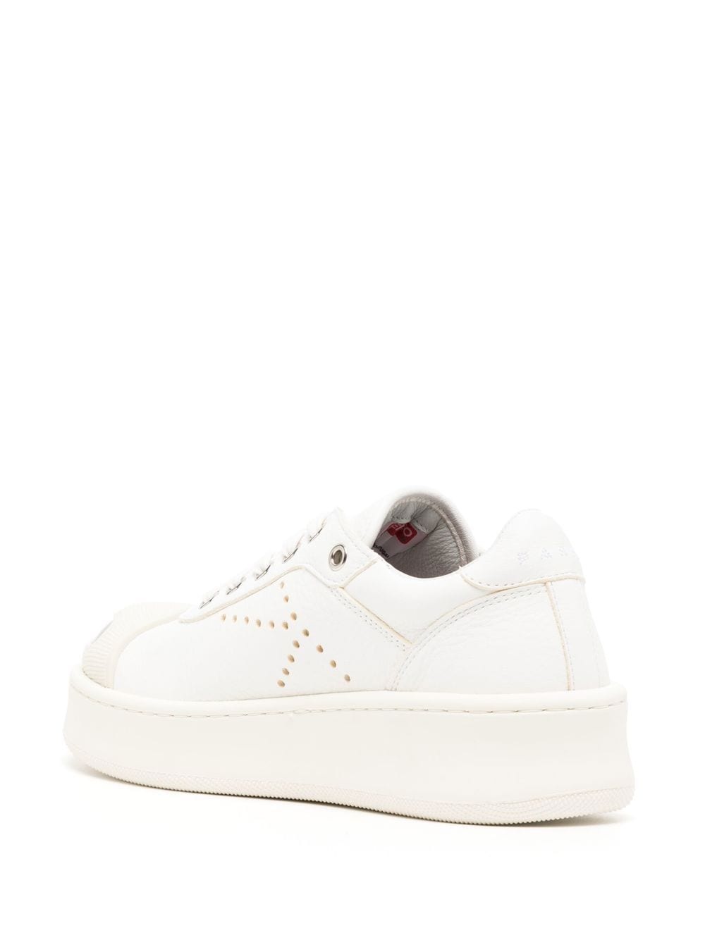 contrasting-toecap low-top sneakers - 3