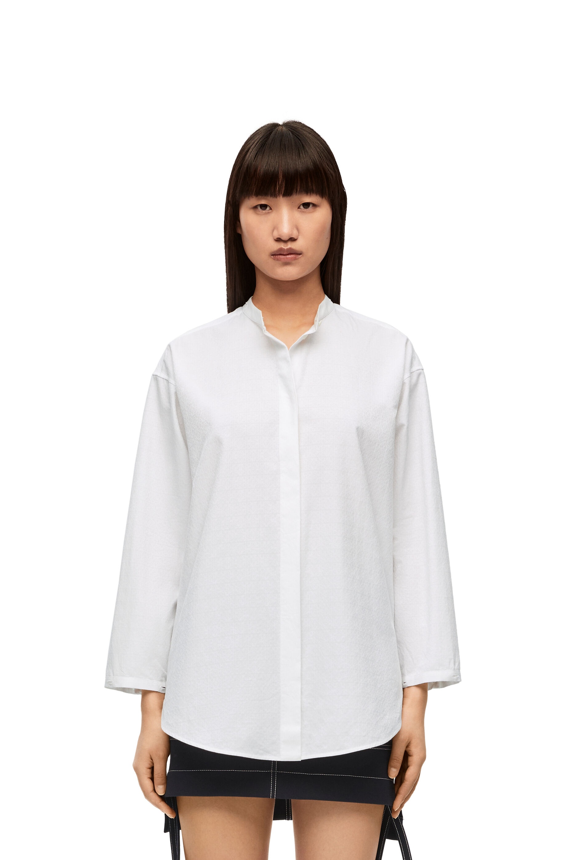 Hooded shirt in cotton - 3