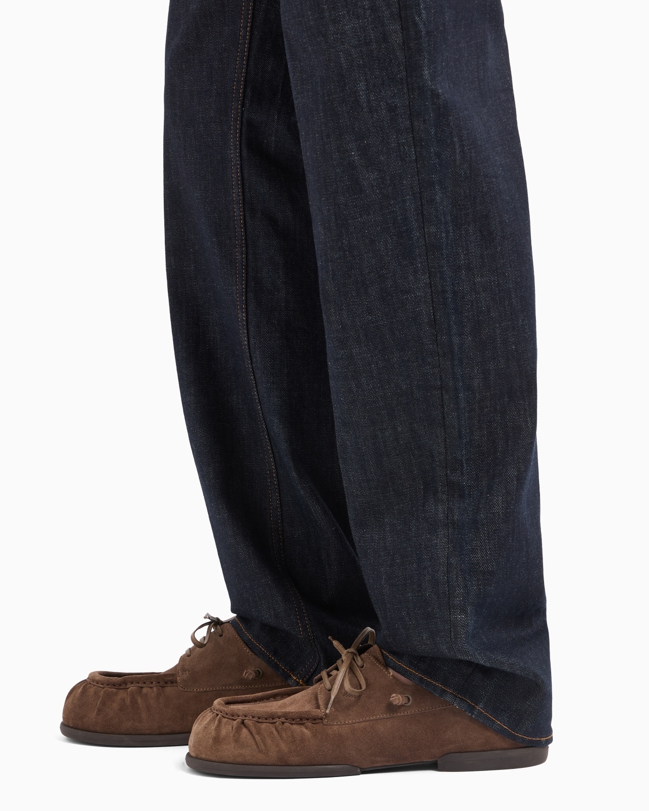 J76 STRAIGHT-FIT DARK BLUE DENIM JEANS - 5