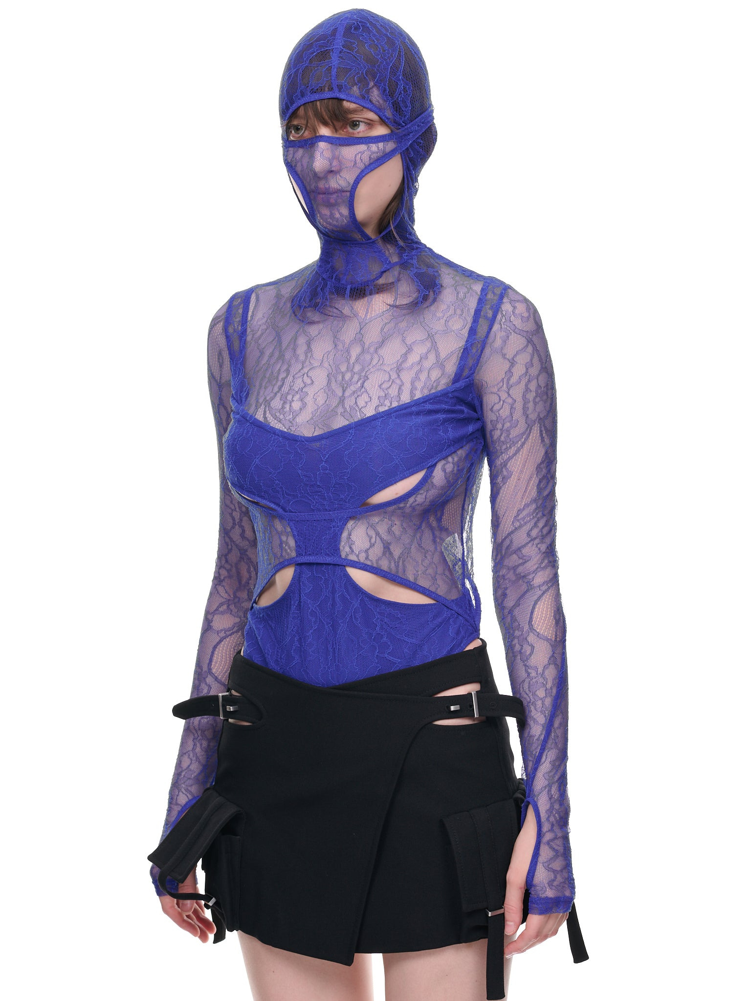 Visceral Lace Masked Bodysuit - 2