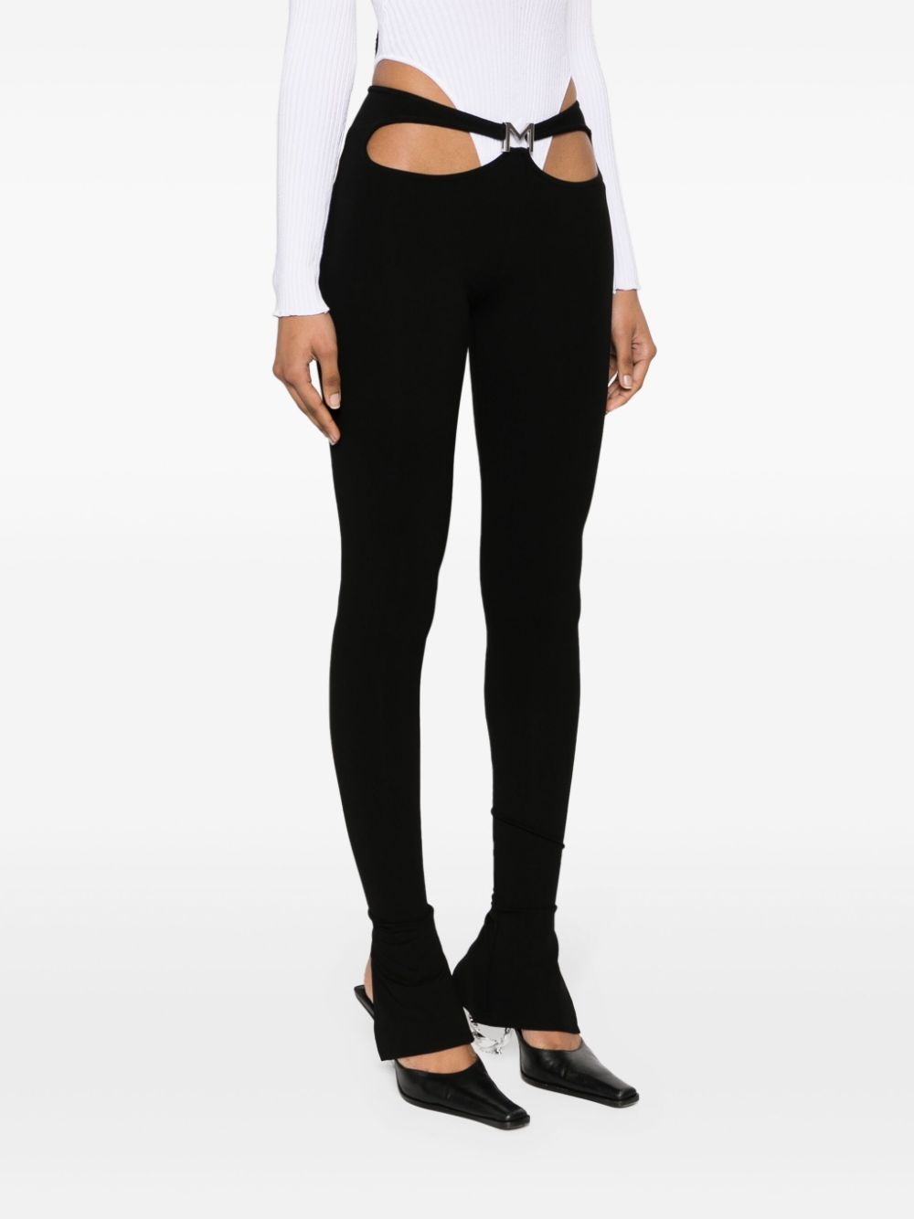 cut-out leggings - 3