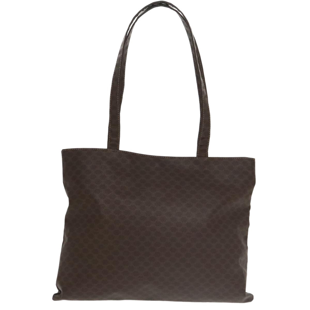 CELINE Macadam Canvas Tote Bag Pvc Leather Brown Gold - 3