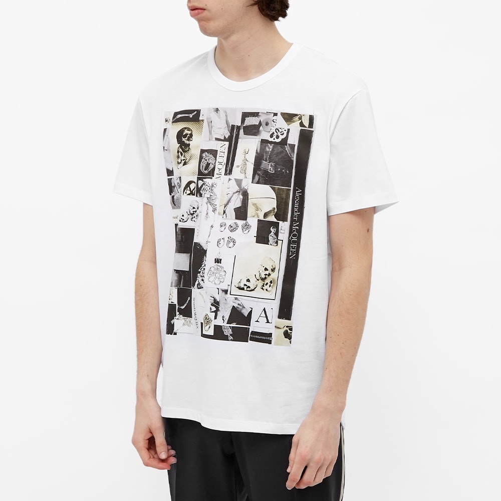 Alexander McQueen Skulls Montage Print Tee - 3