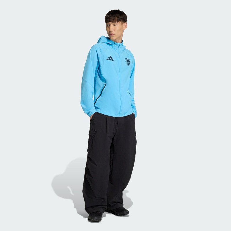 Sporting Kansas City Tiro Tech Full Zip Windbreaker Jacket 4