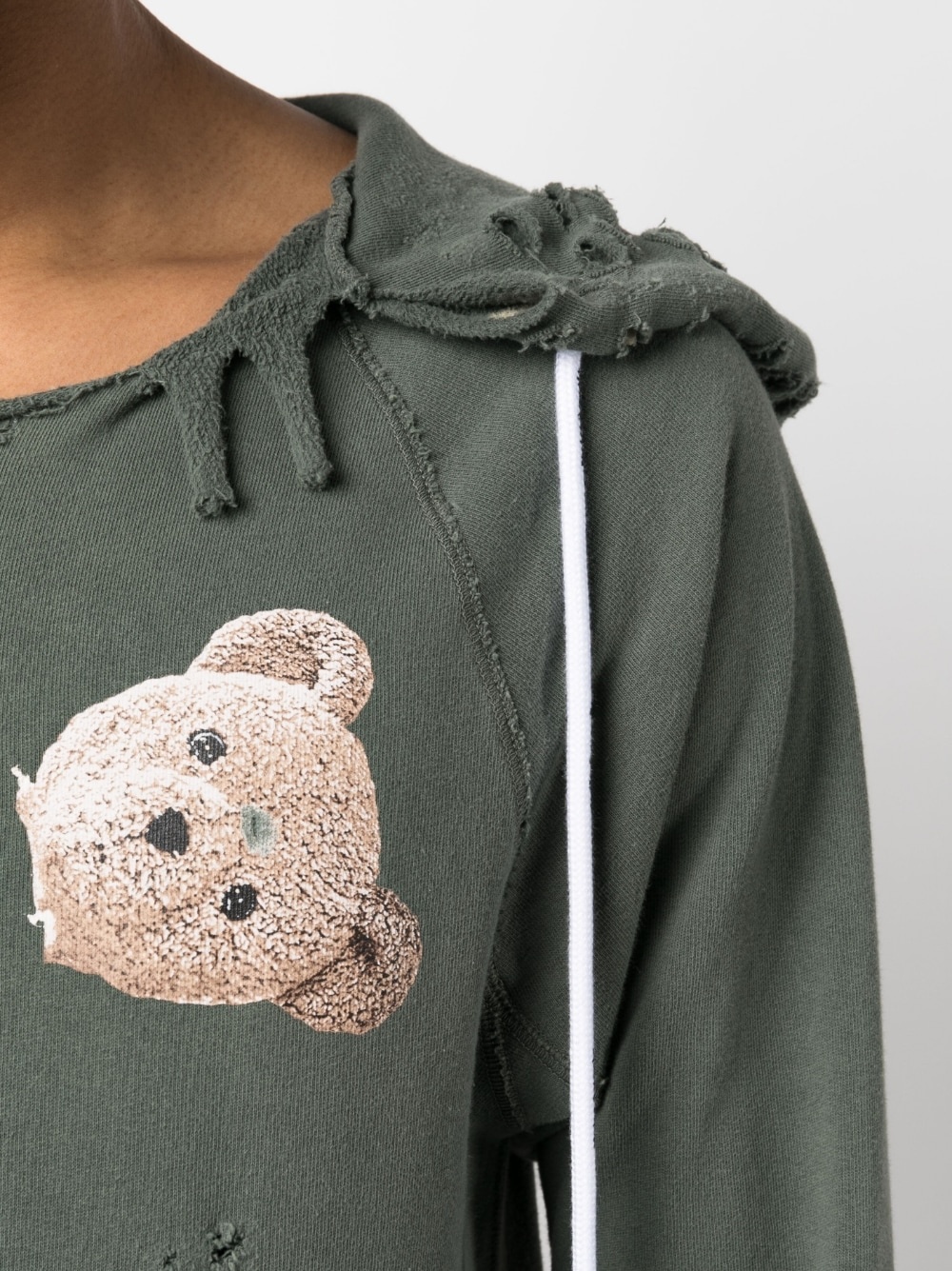 distressed graphic-print hoodie - 5