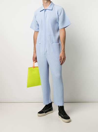 ISSEY MIYAKE short-sleeve boiler suit outlook