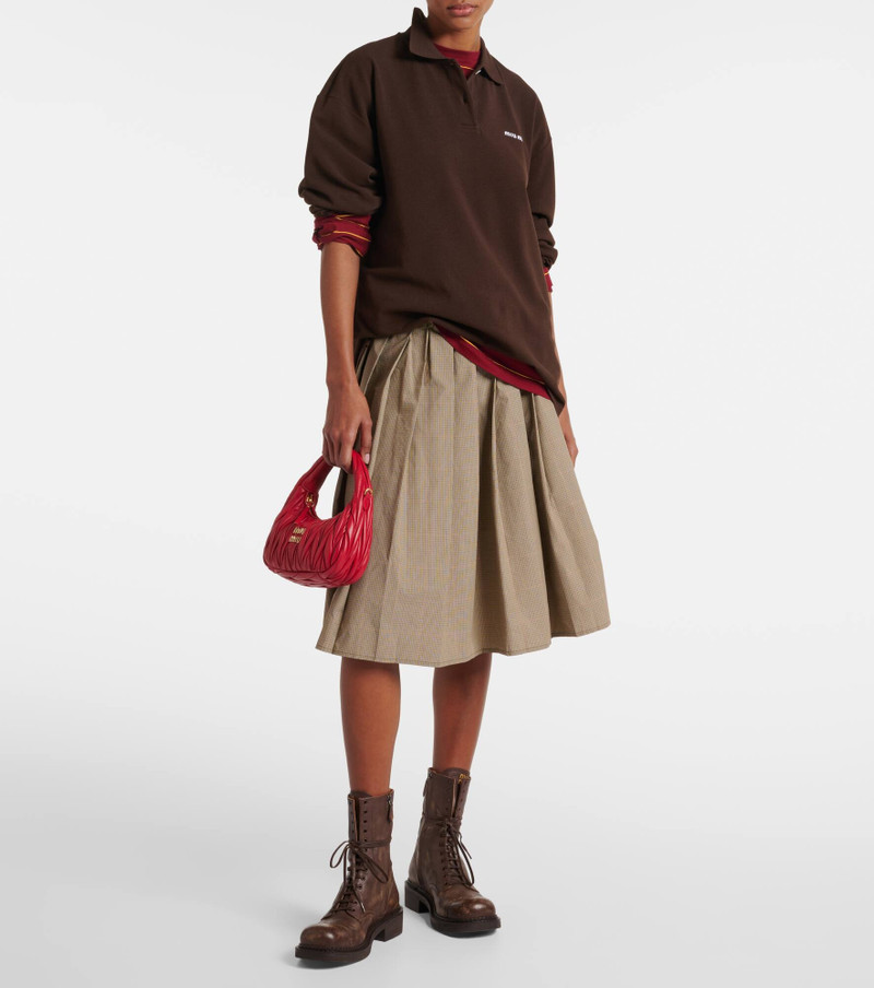 Miu Miu cotton piqué polo shirt outlook