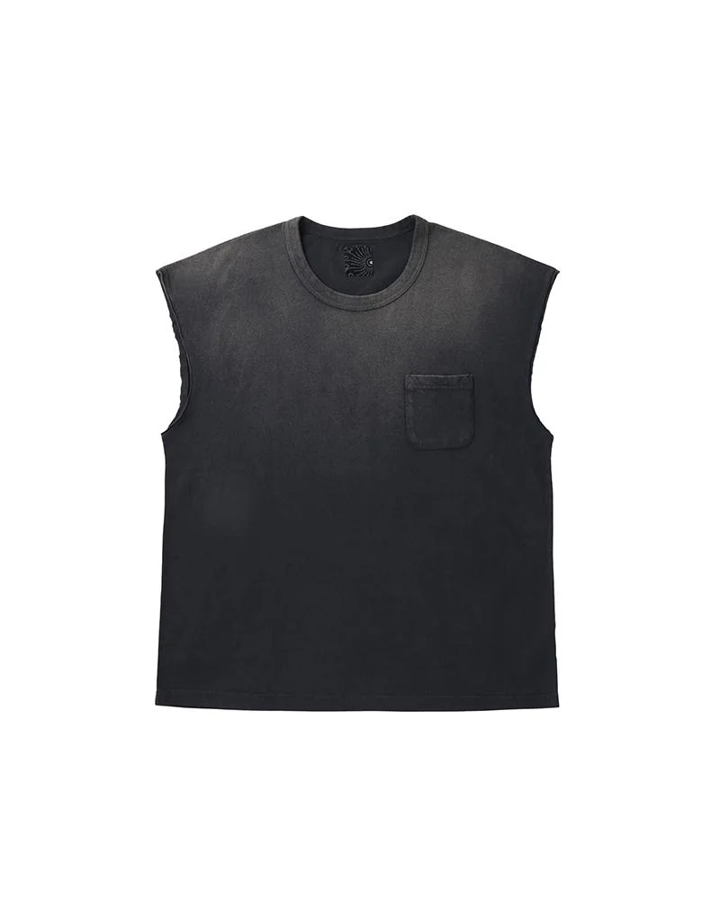 JUMBO TEE S/L DMGD BLACK - 1